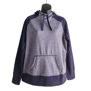 Nike Therma-Fit Women's Fleece Purple Hoodie Size XL
